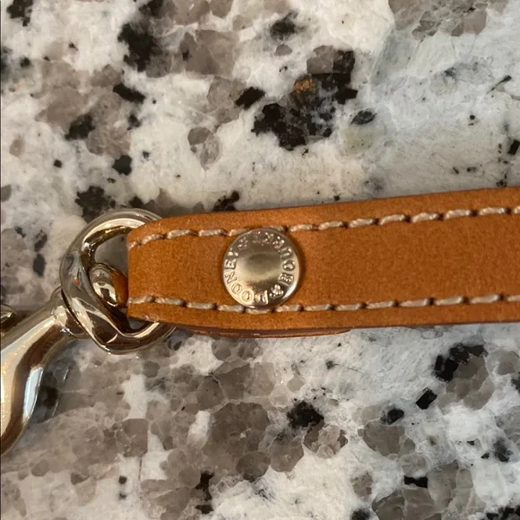 Dooney & Bourke Tan Leather Wrist Strap - Picture 2 of 2
